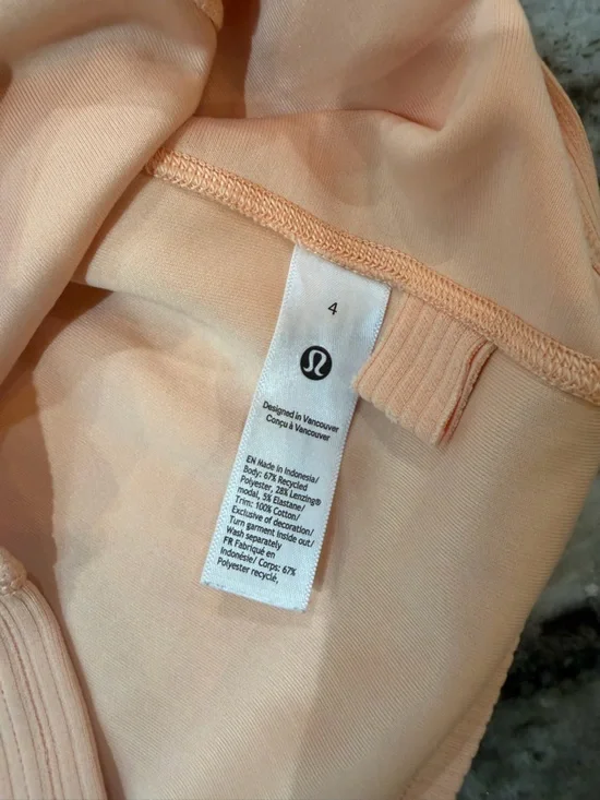Lululemon Ribbed Softstreme Cropped Tank Top
Peach Bellini - Picture 6 of 7